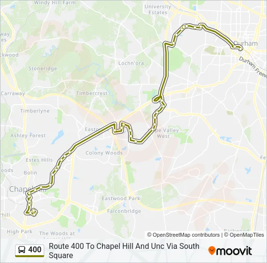 400 Bus Line Map