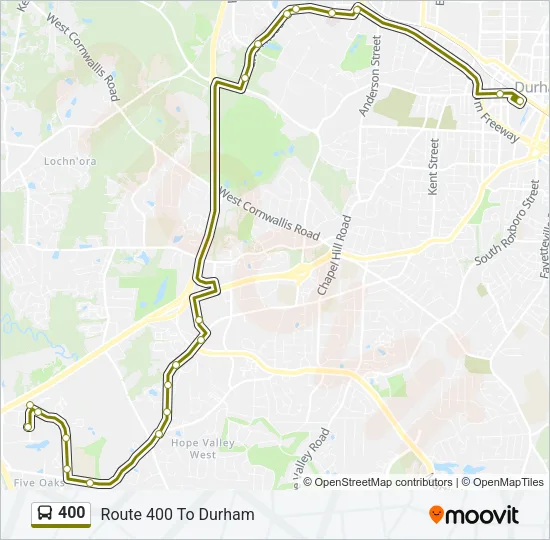 400 Bus Line Map