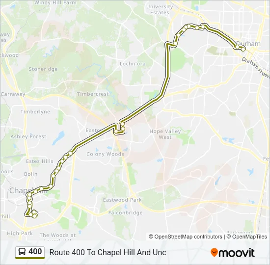 400 Bus Line Map