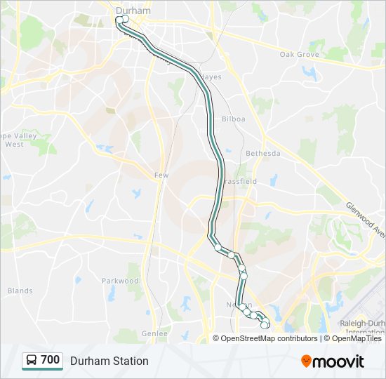 700 bus Line Map