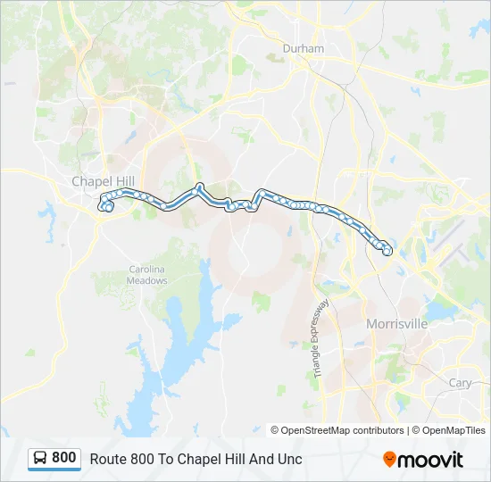 800 Bus Line Map
