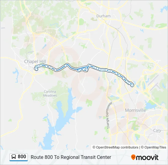 800 Bus Line Map
