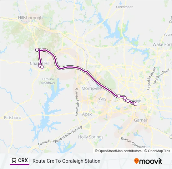 CRX Bus Line Map