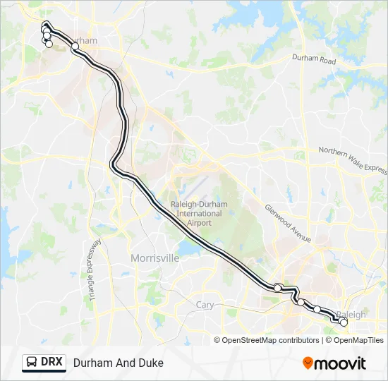 DRX Bus Line Map
