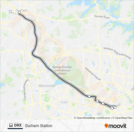 DRX Bus Line Map
