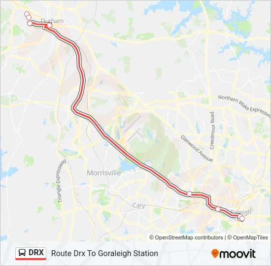 DRX Bus Line Map