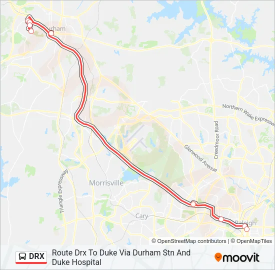 DRX Bus Line Map