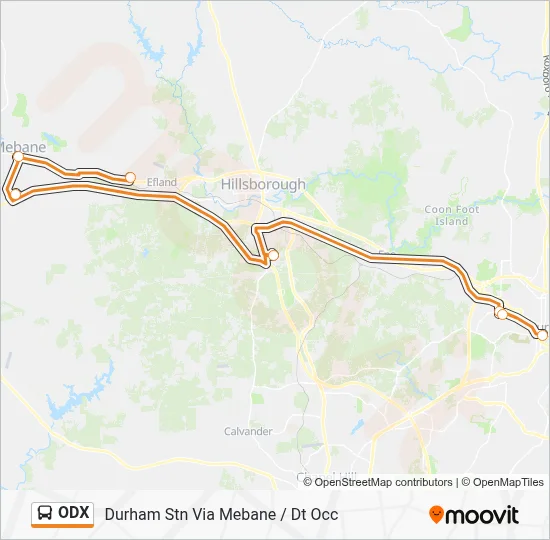 ODX Bus Line Map
