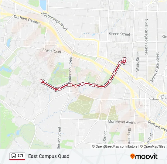C1 Bus Line Map
