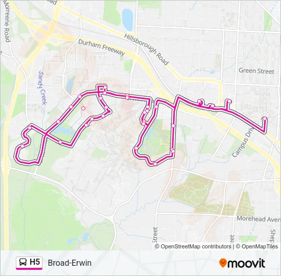 H5 Bus Line Map