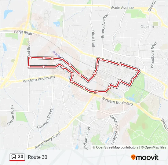 30 Bus Line Map