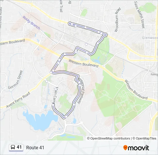 41 Bus Line Map