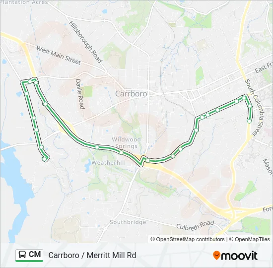 CM Bus Line Map