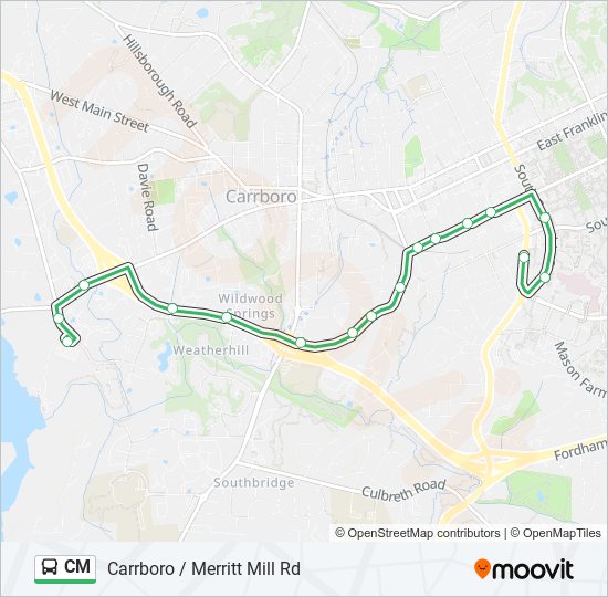 CM bus Line Map