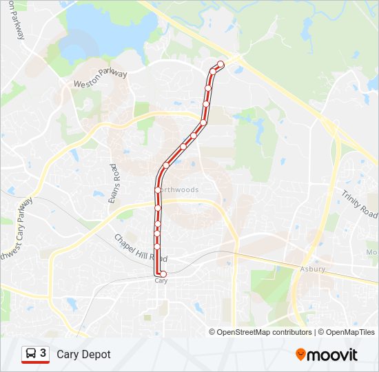 3 Bus Line Map