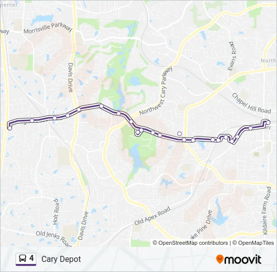 4 Bus Line Map