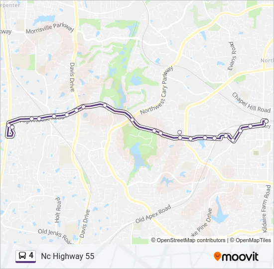 4 Bus Line Map