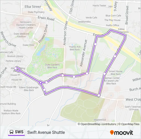 SWS Bus Line Map