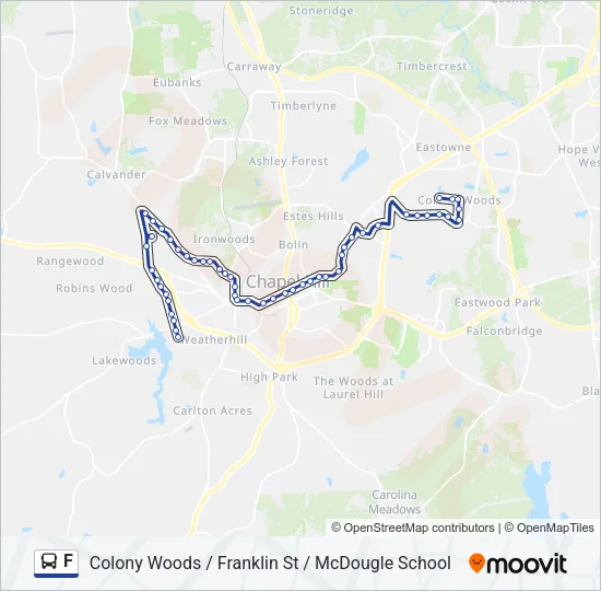 F Bus Line Map