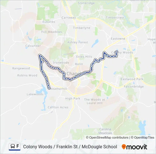 F Bus Line Map