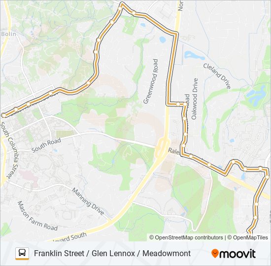 Mapa de SAFE RIDE G de autobús