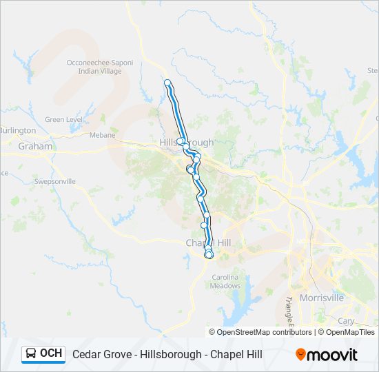 OCH bus Line Map