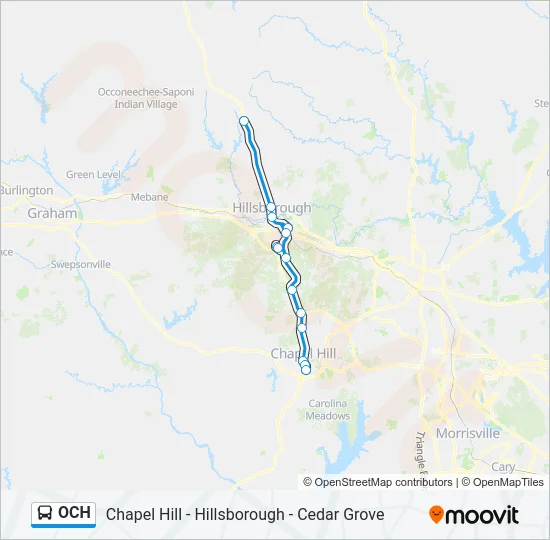OCH Bus Line Map