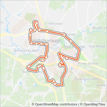 HC Bus Line Map