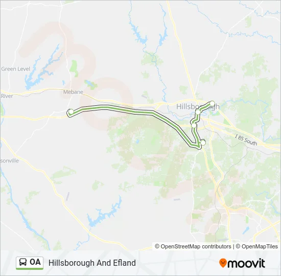OA Bus Line Map