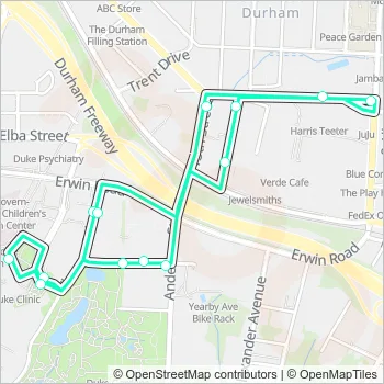 H1 Bus Line Map