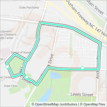 H1 Bus Line Map