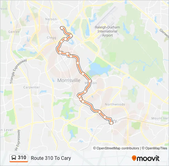 310 Bus Line Map