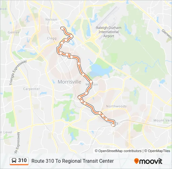 310 Bus Line Map