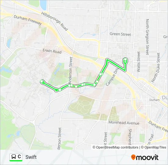 Mapa de C de autobús
