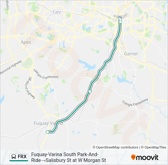 FRX Bus Line Map
