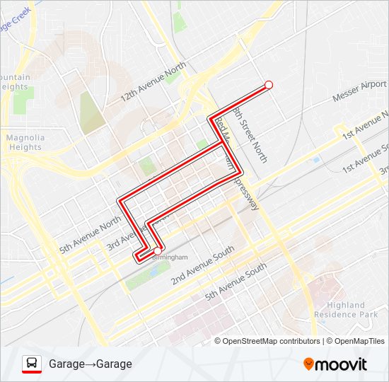 OPERATOR SHUTTLE Bus Line Map