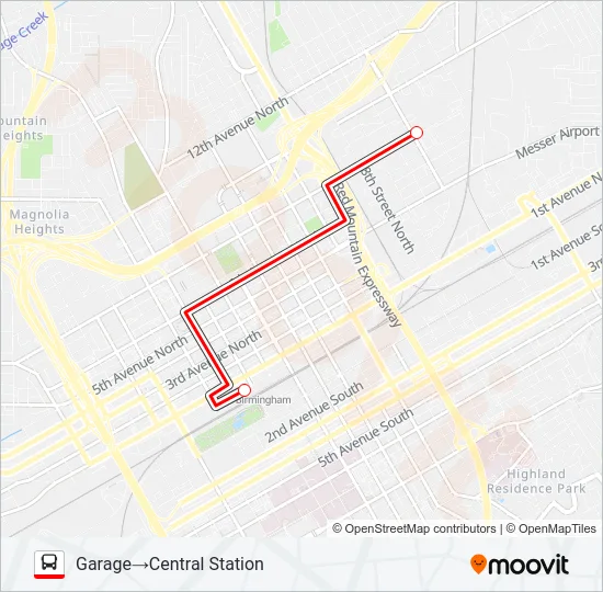 OPERATOR SHUTTLE Bus Line Map