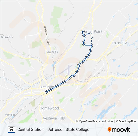 centerpoint Route Schedules, Stops & Maps Central Station‎→Jefferson