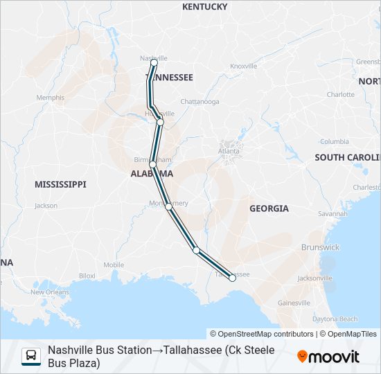 GREYHOUND US0115 Bus Line Map