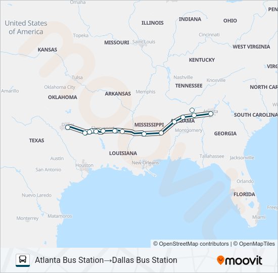 GREYHOUND US0604 Bus Line Map