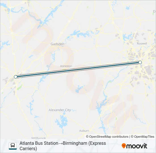 GREYHOUND US0608 Bus Line Map