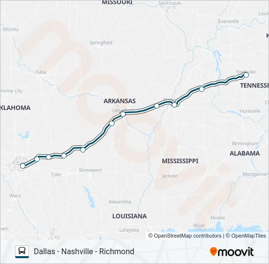 GREYHOUND US0600 Bus Line Map