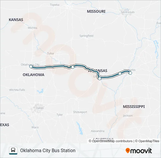 GREYHOUND US1148 Bus Line Map