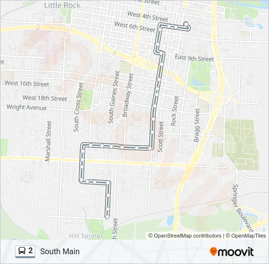 2 Bus Line Map