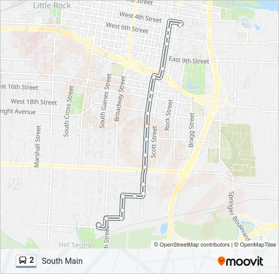 2 Bus Line Map