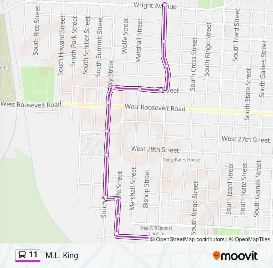 11 Bus Line Map
