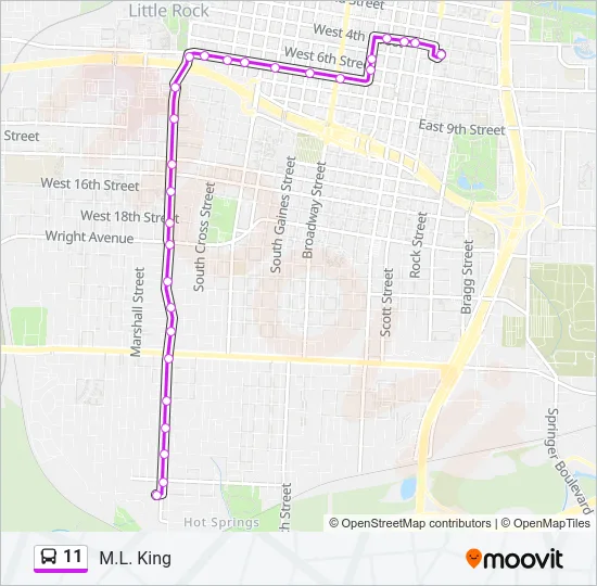 11 Bus Line Map