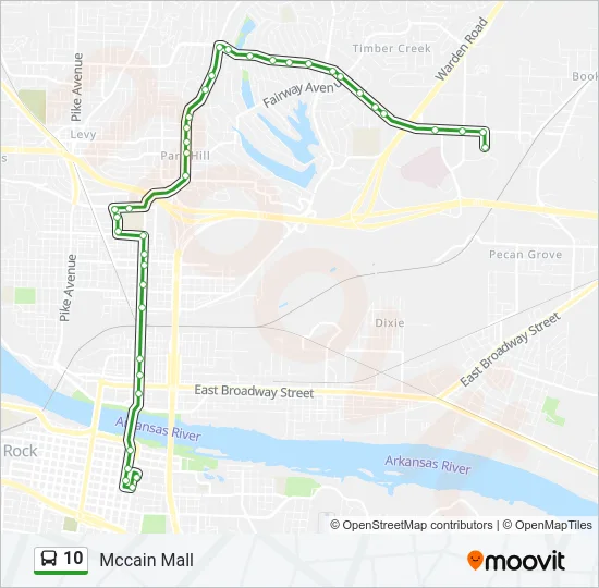 10 Bus Line Map