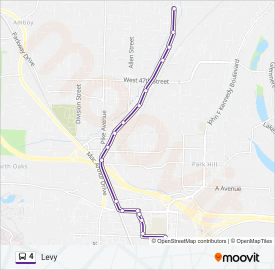 4 Bus Line Map