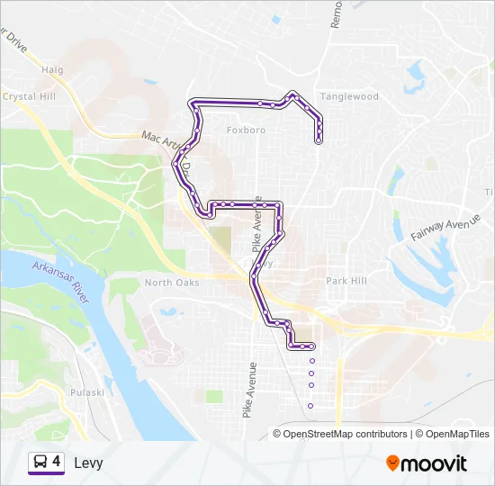 4 Bus Line Map